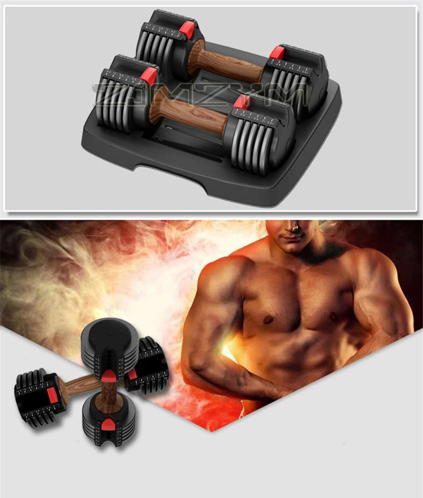 Home Fitness Automatic Adjustable Dumbbell Set Fitness